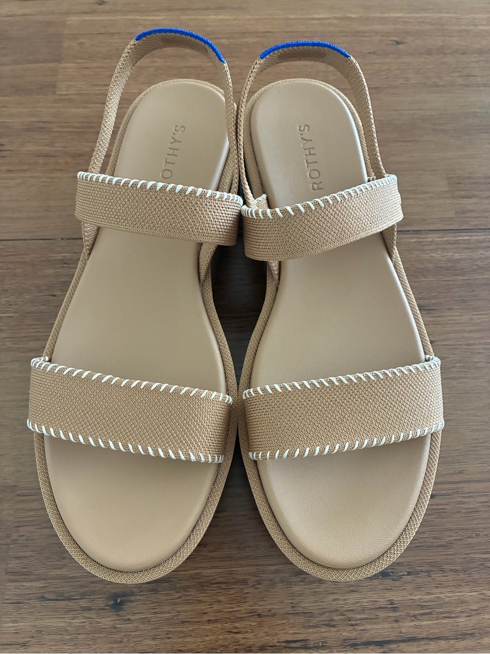Rothy's Tan the lightweight sandal wren whipstitch NEW various sizes - Picture 2 of 12